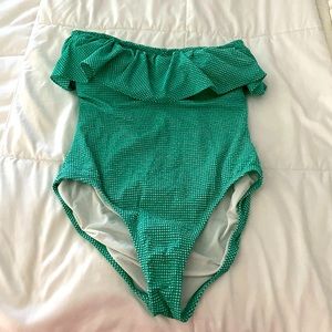 Wine a one piece bathing suit